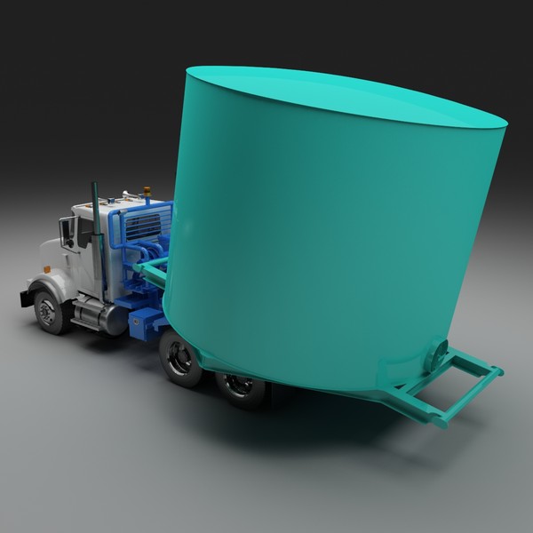 winch truck max - Winch Truck With Full Length Tailroller by Dsmodels