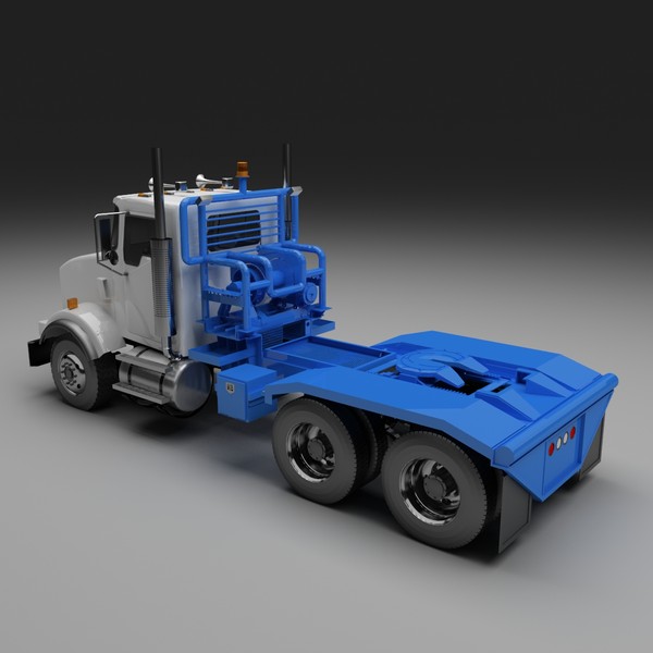 winch truck max - Winch Truck With Full Length Tailroller by Dsmodels