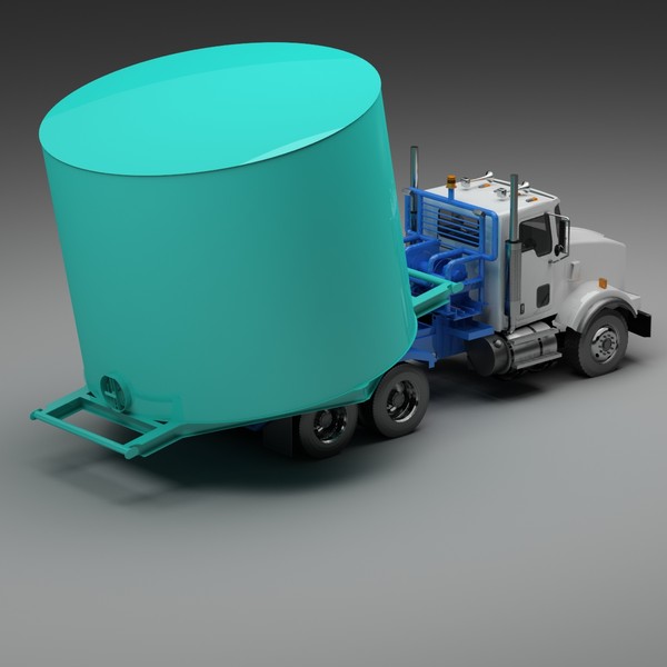winch truck max - Winch Truck With Full Length Tailroller by Dsmodels
