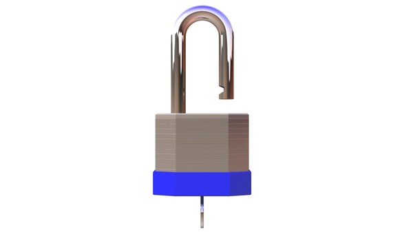 3d lw pad lock key - Lock and Key by Infinite3dfx
