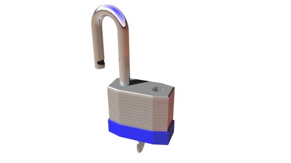 3d lw pad lock key - Lock and Key by Infinite3dfx