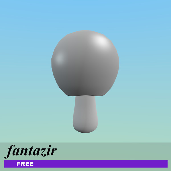free fungus champignon 3d model - Fungus Champignon by fantazir