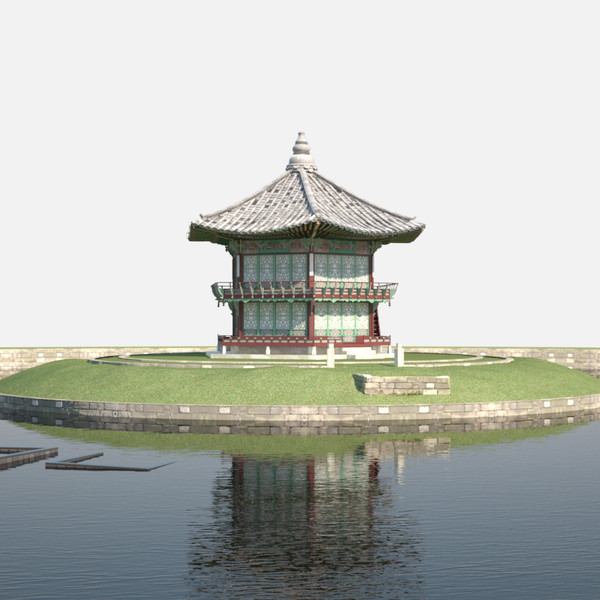 korean traditional pavilion 3d max - Korean Traditional Pavilion by android99