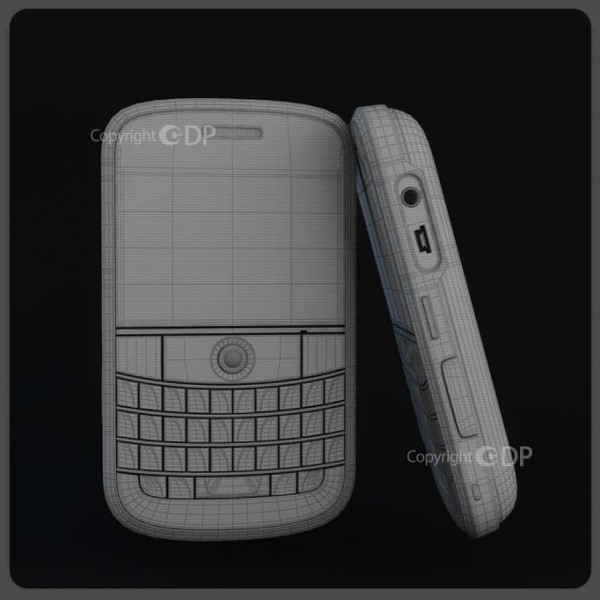 blackberry smartphone 3d model - Blackberry by SanjeewaDP