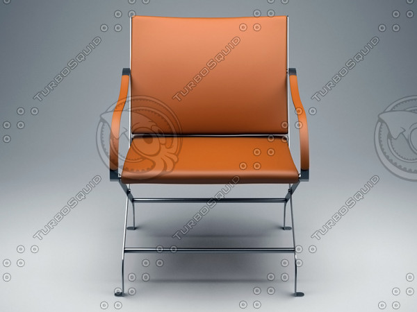 modern leather chair hires 3d model - Modern Hires Chair by shaqualeek