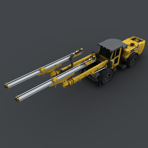 obj atlas copco e2 c - Atlas Copco Boomer E2 C by platinum3dmodels