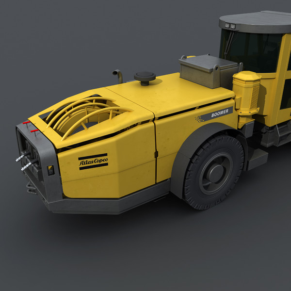 obj atlas copco e2 c - Atlas Copco Boomer E2 C by platinum3dmodels