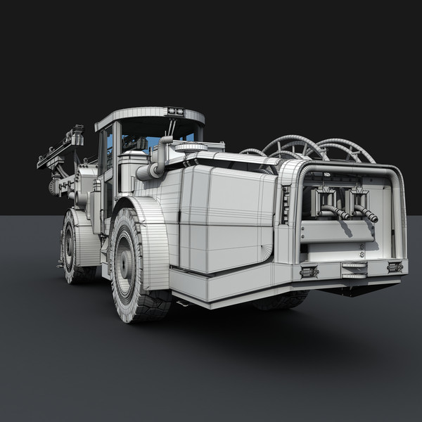 obj atlas copco e2 c - Atlas Copco Boomer E2 C by platinum3dmodels