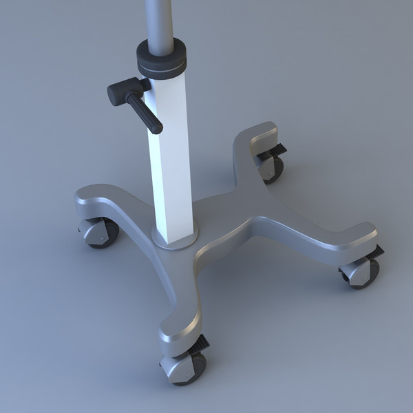 medical instruments cart 3d model - Medical Instruments Cart by platinum3dmodels