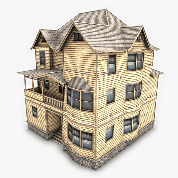 house victorian 3 3d max - 3 Story Old Victorian House by NesAn Studio