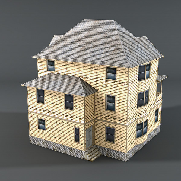 house victorian 3 3d max - 3 Story Old Victorian House by NesAn Studio