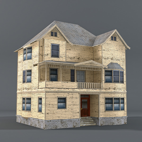 house victorian 3 3d max - 3 Story Old Victorian House by NesAn Studio