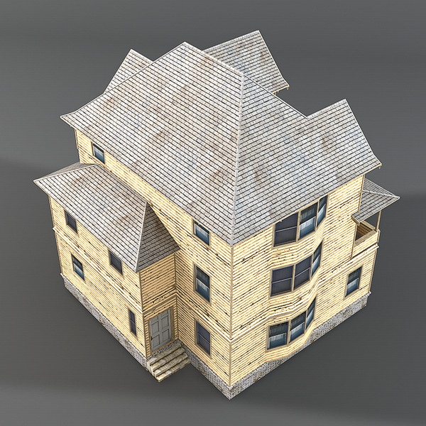 house victorian 3 3d max - 3 Story Old Victorian House by NesAn Studio