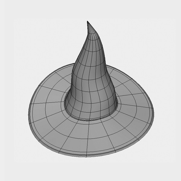 witch hat 3d max - Witch Hat by arvindnb