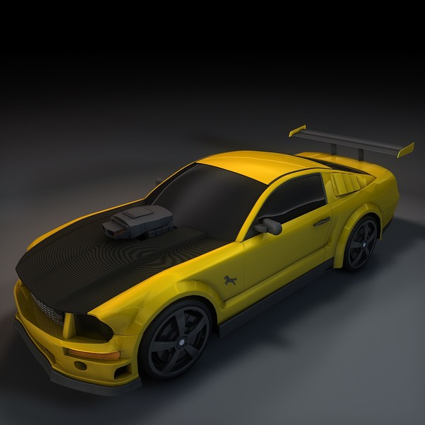 c4d mustang stallion sport car - Mustang Stallion by KeremGogus