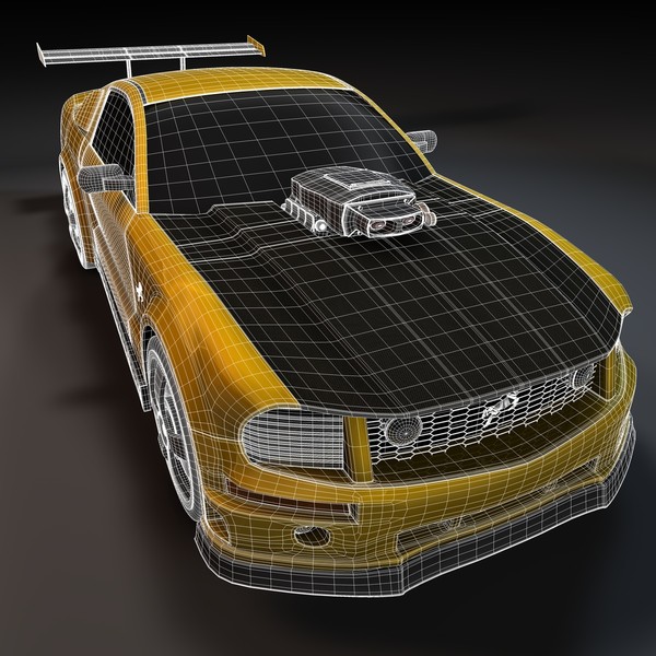 c4d mustang stallion sport car - Mustang Stallion by KeremGogus