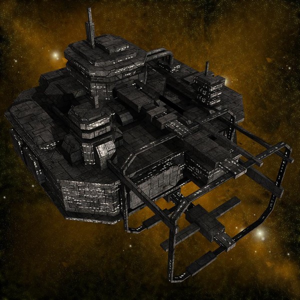 space station 3d model - Spaceship_Station_6... by Angryfly