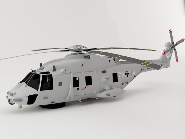 3ds nh90 helicopter - Nh90 Helicopter by luledesign