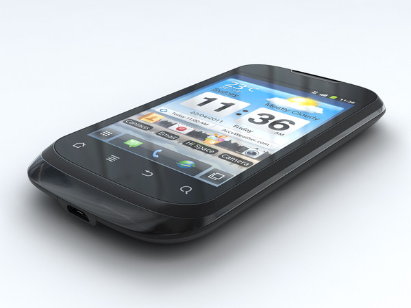 huawei u8650 sonic 3d model - Huawei U8650 Sonic by cgmobile02