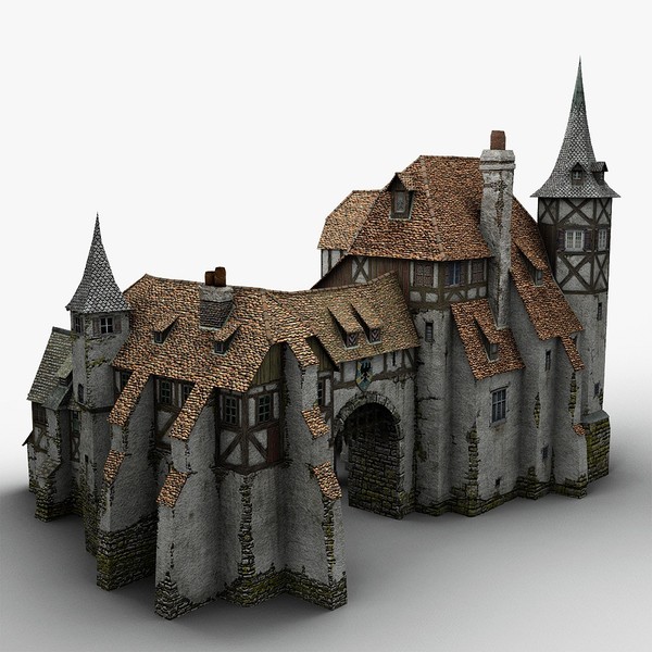 3d old medieval warehouse - Medieval Warehouse... by bemola