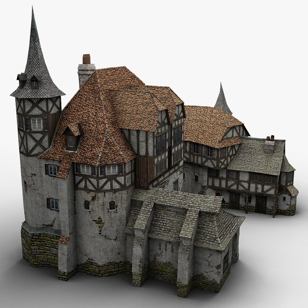 3d old medieval warehouse - Medieval Warehouse... by bemola