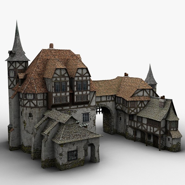 3d old medieval warehouse - Medieval Warehouse... by bemola