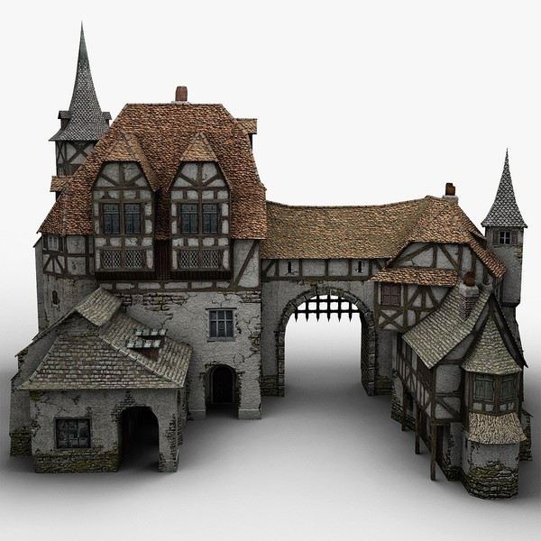 3d old medieval warehouse - Medieval Warehouse... by bemola