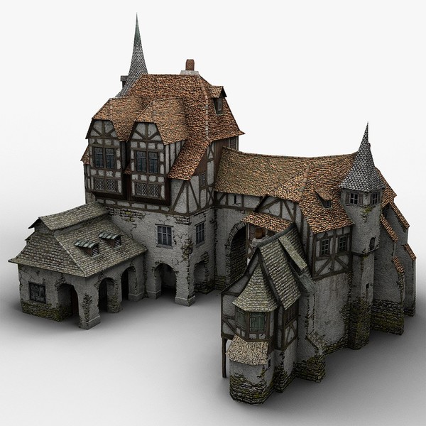 3d old medieval warehouse - Medieval Warehouse... by bemola