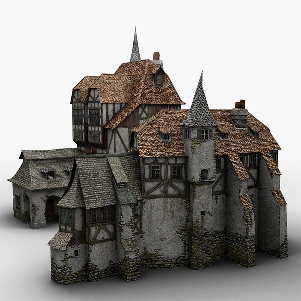 3d old medieval warehouse - Medieval Warehouse... by bemola