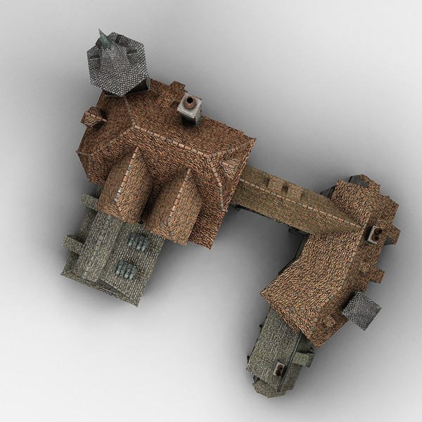 3d old medieval warehouse - Medieval Warehouse... by bemola