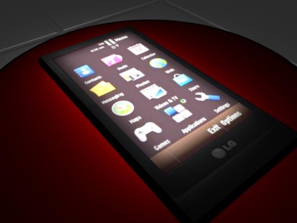 free lg mobile phone 3d model - Mobile Phone by nescio180