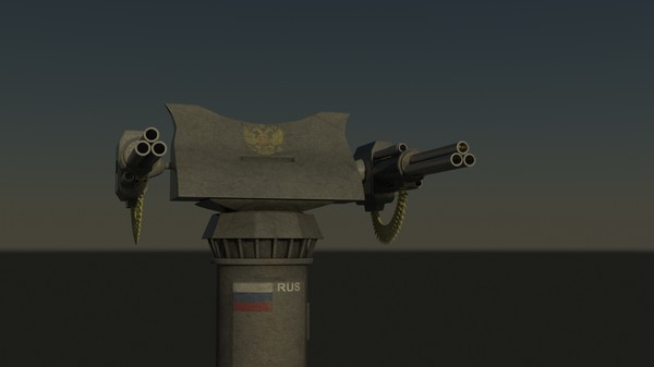 heavy machine gun turret max free - D13-Russian HMG by DavidAnatolie