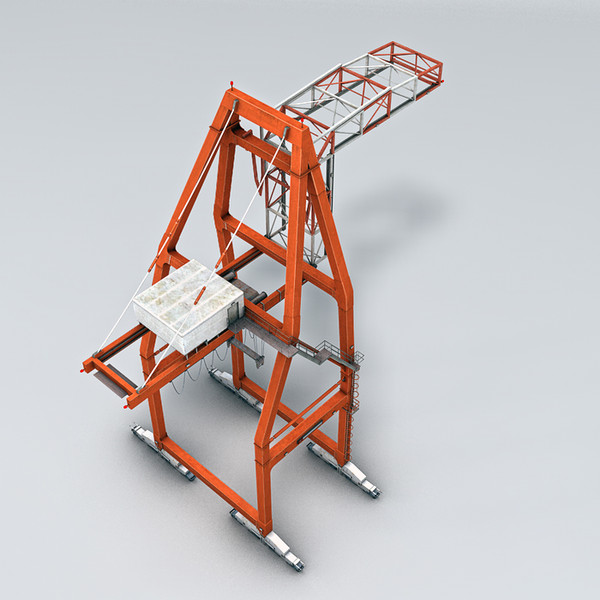 crane container 3d model - Container Crane by NesAn Studio