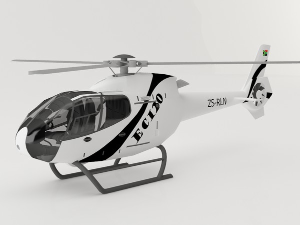 3d ec130 helicopter model - Ec135 by luledesign
