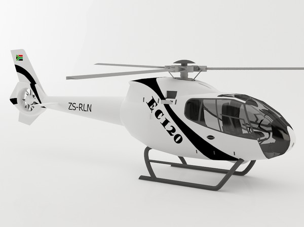 3d ec130 helicopter model - Ec135 by luledesign