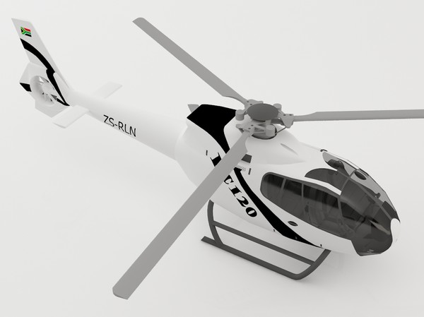 3d ec130 helicopter model - Ec135 by luledesign