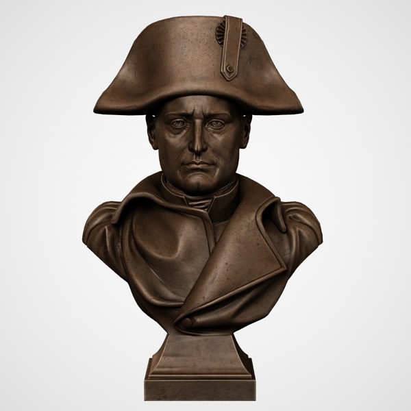 3d model decorative bust napoleon - Napoleon Bust by clay master