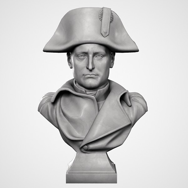 3d model decorative bust napoleon - Napoleon Bust by clay master