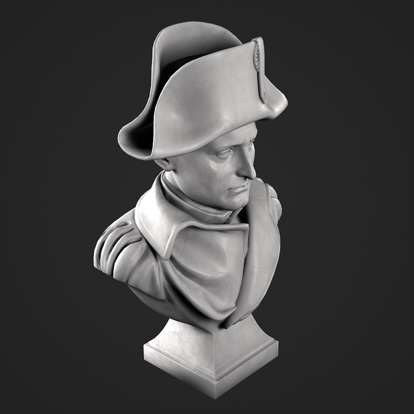 3d model decorative bust napoleon - Napoleon Bust by clay master