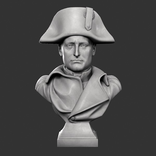 3d model decorative bust napoleon - Napoleon Bust by clay master