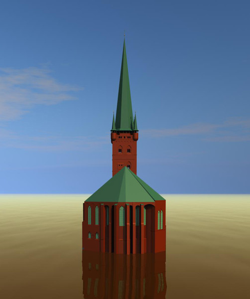 3d church germany build model - church2 by schanya