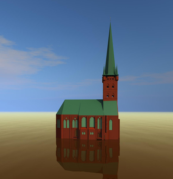 3d church germany build model - church2 by schanya