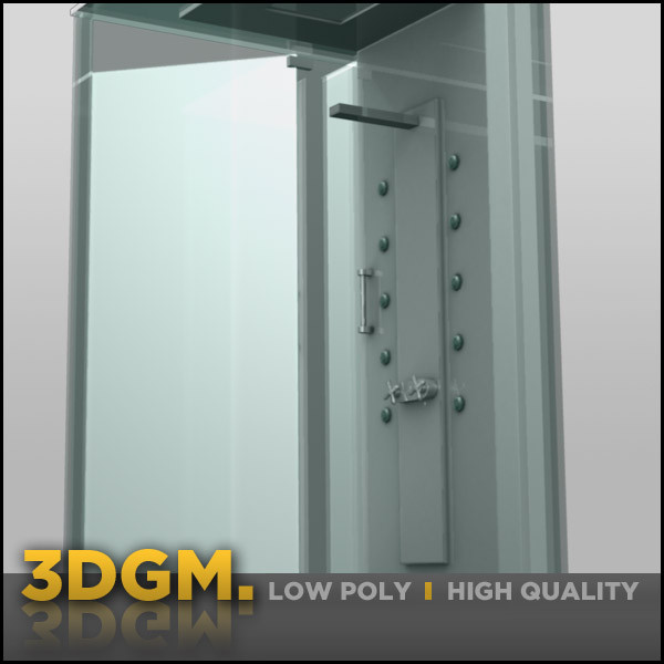 modern shower 3d obj - modern shower 3DGM by 3D Game Models