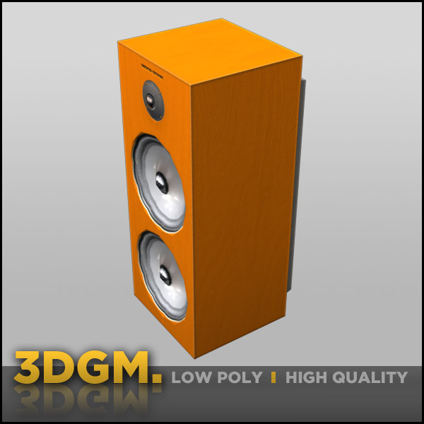 speaker modern 3dgm obj - modern speaker 3DGM by 3D Game Models