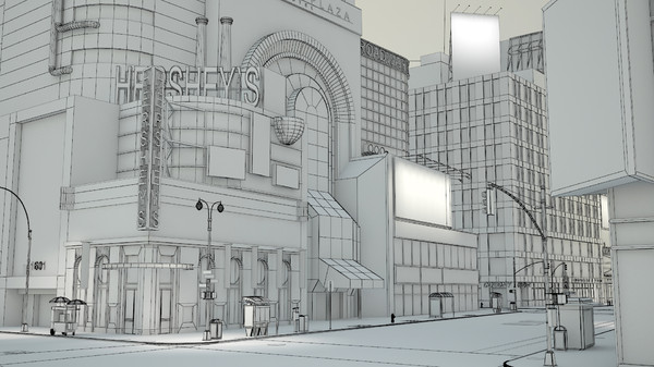 3d new york broadway 7th model - 7th Avenue & Broadway set 1 by NONECG