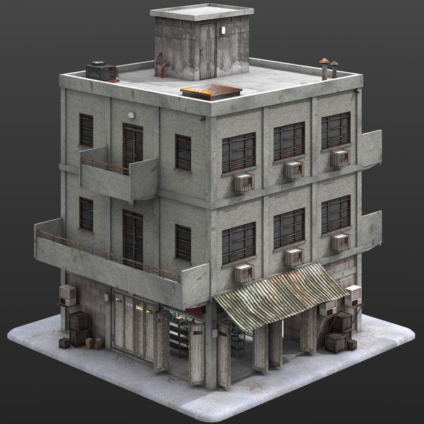 3ds max building city store - City Store by Gravistar