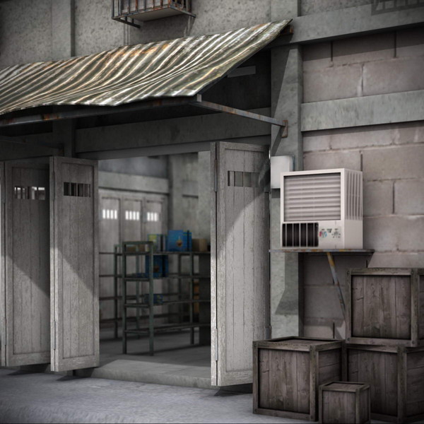 3ds max building city store - City Store by Gravistar