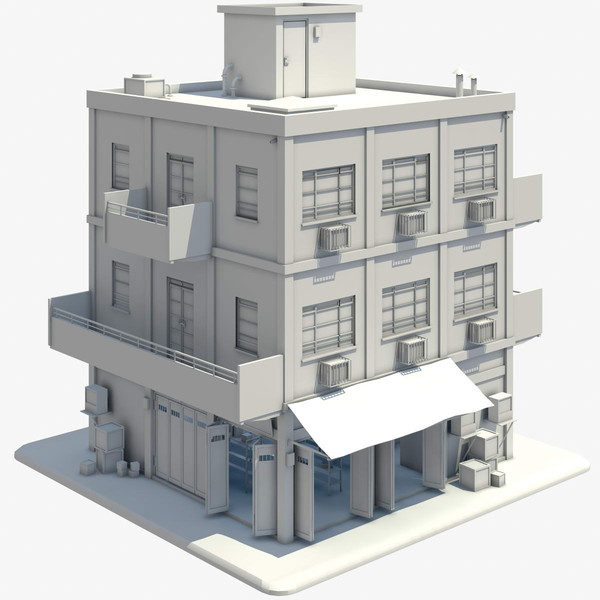 3ds max building city store - City Store by Gravistar