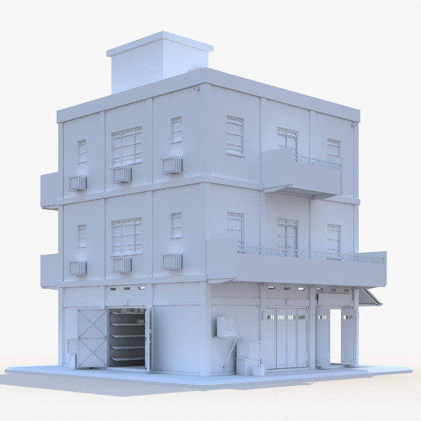 3ds max building city store - City Store by Gravistar