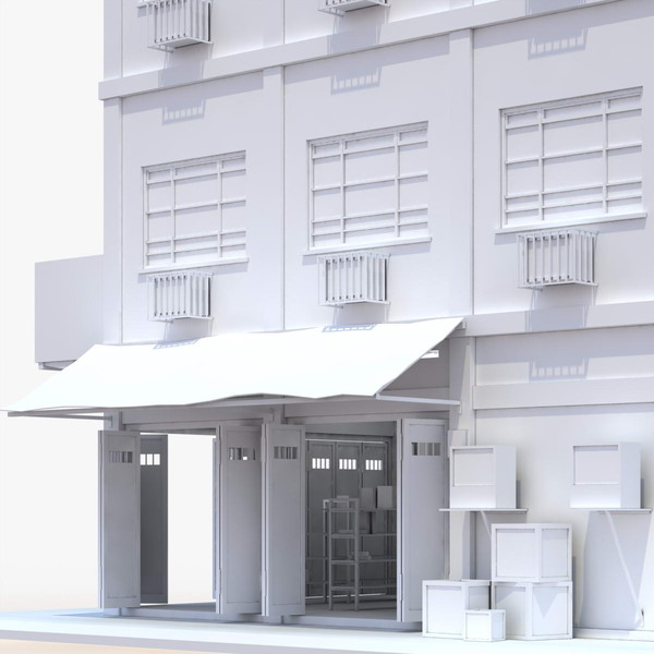 3ds max building city store - City Store by Gravistar